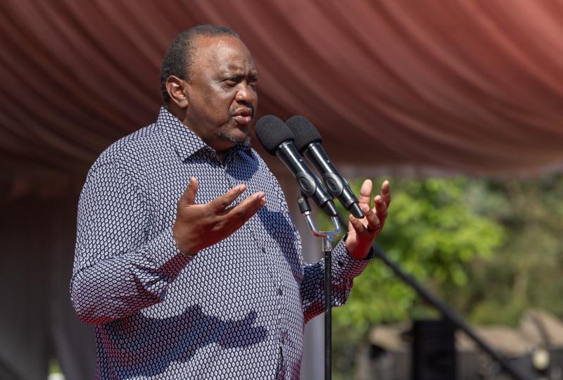 File image of former President Uhuru Kenyatta